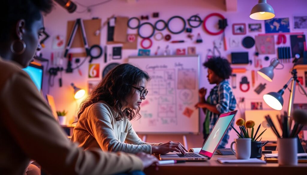 création de contenu pour réseaux sociaux